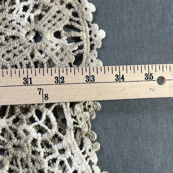 Democracy Kimono Top Womens 2X‎ Multicolor Tie Dye Crochet Trim Open Front Boho - Picture 10 of 11